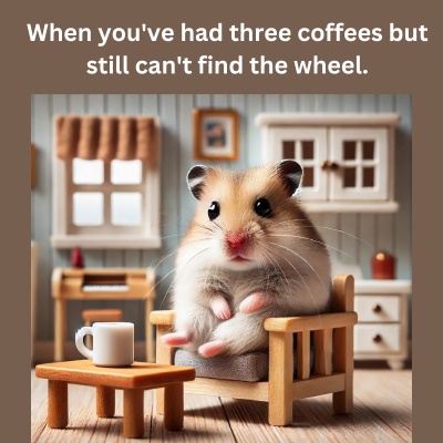 A funny hamster memes joke