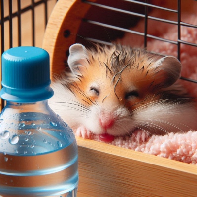 Hamster with a dry mouth and nose