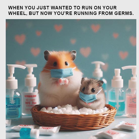 germs hamster meme