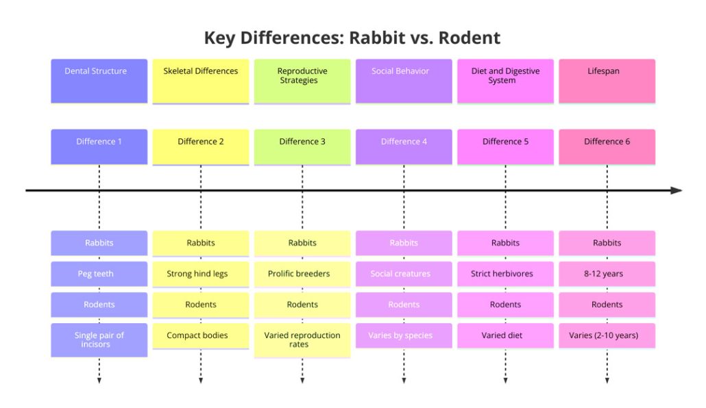 Key Differences Between Rabbits and Rodents: Chart