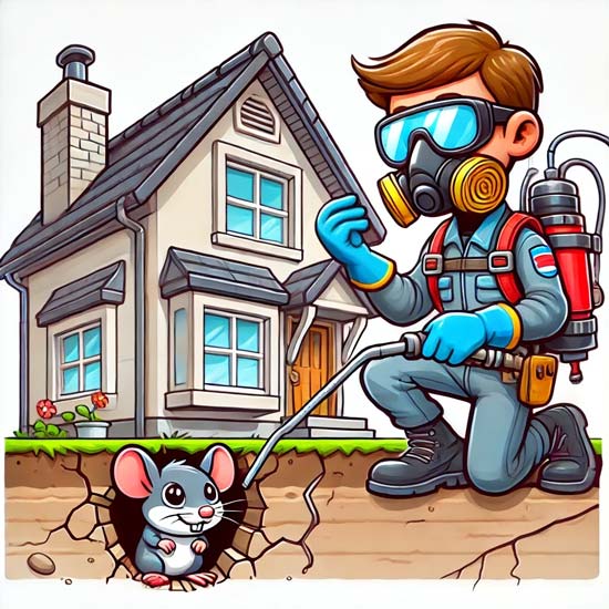 Professional Pest Control for rodents damages
