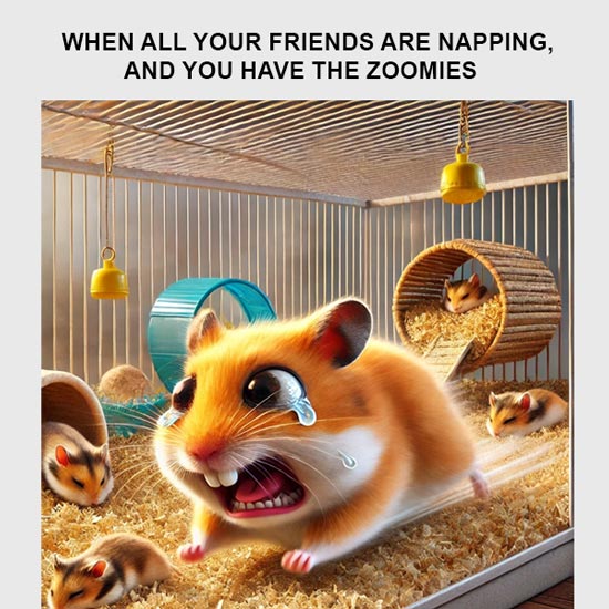 hamster sleep meme