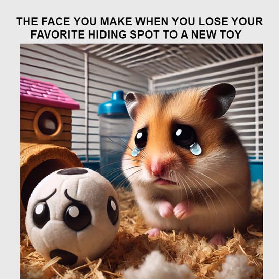Hamster toy meme